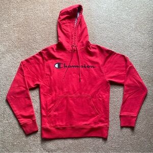 Champion Bright Red Athletic Hoodie